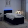 vidaXL Boxspringbett mit Matratze und LED Schwarz 90 x 200 Produktbild-Vorschau 2