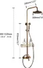 Pomme de douche - Style vintage - 2 types de jet - Laiton Voir les images du produit 2