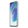 A clear, side-view shot of a white smartphone case with a colorful wallpaper on the screen. Produktbild-Vorschau