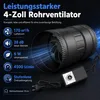 100mm Rohrventilator mit  Gleichstrommotor, leiser Produktbild-Vorschau 2