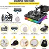 SucceBuy 15 x 15 Inch Heat Press Machine 5-in-1 Combo Swing Produktbild-Vorschau 6