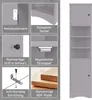Armoire de salle de bain triangulaire 37×24,5×170 cm, MDF, Voir les images du produit 7