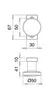 pomolo per porta con profilo edi 1394/0000 Materiale Alu.F1 Anteprima dell’immagine prodotto 2