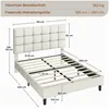 Yaheetech Polsterbett 160 x 200 cm, Doppelbett mit Produktbild-Vorschau 3