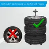 cartrend Felgenbaum, Reifenständer für 4 PKW Reifen mit Produktbild-Vorschau 18