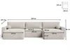 GrainGold Ecksofa U-Form Aurora - Ecksofa mit Produktbild-Vorschau 7