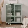 Kommode Vitrine Milton | Mintgrün | 80 cm x 101,5 cm x 40 Produktbild-Vorschau 11