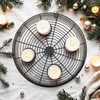 Metalen kerstkrans met rooster, zwart, voor 4 kaarsen - 36 Productafbeelding-voorbeeld 7