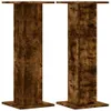 vidaXL Pied de haut-parleur 2pcs chêne fumé 30x30x80cm bois Voir les images du produit 1