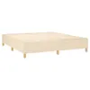 Boxspringbett mit Matratze Creme 160x200 cm Stoff Produktbild-Vorschau 4