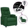 vidaXL Fauteuil relax électrique vert foncé Tissu Voir les images du produit 7