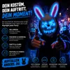 Przerażająca maska królika Horror LED - jak z Purge, Podgląd zdjęcia produktu 5