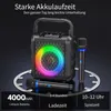 JYX Karaoke mit LED-Licht, 2 Funkmikrofone,TWS-Funktion, Produktbild-Vorschau 9
