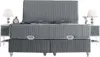 LINA Polsterbett  160x200  - Farbe: Grau - Set:  Produktbild-Vorschau 1
