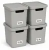 Plastard Aufbewahrungsbox mit Deckel 4er-Set 12,5 Liter in Produktbild-Vorschau 1