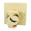DUO ECRU Becher 450 ml DRAGONFLIES New Bone China Porzellan Produktbild-Vorschau 2