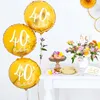 Folienballon mit Schrift 40th Birthday 45cm gold Produktbild-Vorschau 5