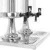 vidaXL Getränkespender 2-fach Edelstahl 2 x 8 Liter Produktbild-Vorschau 3