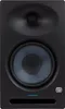A front view of a black studio monitor speaker with a blue woofer. Voir les images du produit