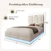 STILVORA, postel 90x200 cm s USB a Type-C porty, jednolůžko Náhled obrázku produktu 7