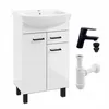 Stamar |  Badezimmerschrank mit Waschbecken - 50 cm Lack - Produktbild-Vorschau 1