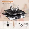 Grill Raclette marki COSTWAY z funkcją fondue, elektryczny Podgląd zdjęcia produktu 9