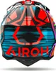 Casco da motocross AIROH Wraaap Cyber arancione opaco Anteprima dell’immagine prodotto 3