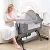 2 in1 Beistellbett Baby,Babybetten Reisebett Babybett Produktbild-Vorschau 1