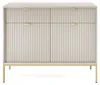 Moderne Geriffelte Kommode KIOTO K2D2SZ Kaschmir Gold Produktbild-Vorschau 5