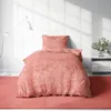 Bettwäsche 135x200 cm meliert stone washed Optik terracotta Produktbild-Vorschau 2