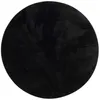 Luxus Super Soft Kunstfellteppich Pearl Schwarz Rund, Produktbild-Vorschau 5