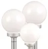 3er Set LED Außen Solarleuchten, Kugel weiß, 15 und 20 cm Produktbild-Vorschau 1
