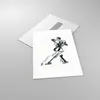 Bilder auf glas - Einteilig - Tango Zeichnen Schwarzweiß - Produktbild-Vorschau 2