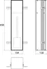 emco asis modules plus : module WC encastré, 658 mm, Anteprima dell’immagine prodotto 2