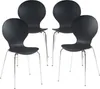 Chaise de salle à manger 'Etne' set de 4 pièces bois métal Voir les images du produit 1