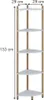 Étagère d'angle Vicco Bivio blanc/pin 29x133cm avec 5 Voir les images du produit 3