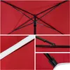 VOUNOT® Sonnenschirm für Balkon, 200 × 125 cm, Knickbarer Produktbild-Vorschau 5
