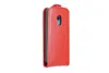 A red flip case for a smartphone is shown against a white background. Podgląd zdjęcia produktu