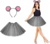 Oblique Unique Damen Maus Mouse Kostüm Accessoire Set grau Produktbild-Vorschau 1