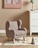 BELIANI Kindersessel Taupe Bouclé-Stoffbezug mit Armlehnen Produktbild-Vorschau 2