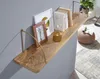 Półka ścienna  100x25x22 cm mango lite drewno / metalowa Podgląd zdjęcia produktu 5