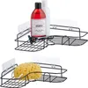 Relaxdays Duschablage ohne Bohren, 2er Set, Duschkorb Ecke, Produktbild-Vorschau 1