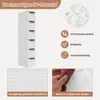 Schmaler Rollcontainer mit 6 Schubladen, weiß, PP-Material Produktbild-Vorschau 5