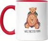 Weltbester Papa Tasse Rot Spruch Löwenpapa Vatertag Produktbild-Vorschau 1