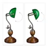 Relaxdays Bankerlampe Holzfuß, Retro Schreibtischlampe, Produktbild-Vorschau 6