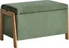 BELIANI Sitzbank Grün Stoff Gepolstert 40x70 cm mit Produktbild-Vorschau 1