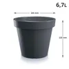 Doniczka Lofly antracyt 24,5 cm Podgląd zdjęcia produktu 4