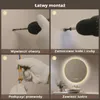 S'AFIELINA Lustro Łazienkowe LED 70 cm, Okrągłe, Złota Podgląd zdjęcia produktu 13