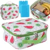 Grüne Kühltasche 4L mit zwei Kühlakkus, isolierte Lunchbox, Produktbild-Vorschau 1