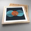 Gerahmtes Poster - Rahmen in heller Eiche - Abstraktion Produktbild-Vorschau 3